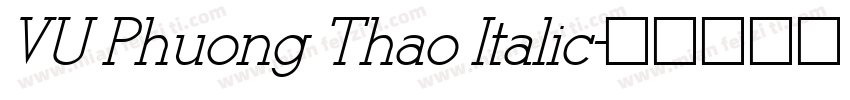 VU Phuong Thao Italic字体转换
